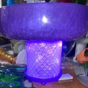 Purple Bowl Center Piece with lights
